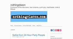 Desktop Screenshot of nothingelseon.com