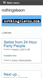 Mobile Screenshot of nothingelseon.com